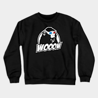 Wooow - 3D amazed Ape Crewneck Sweatshirt